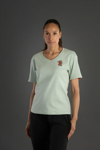 Women V-Neck T-Shirt / Sage